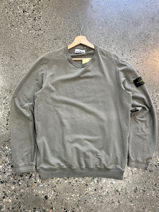 (L/XL) Stone Island Sage Green Crewneck