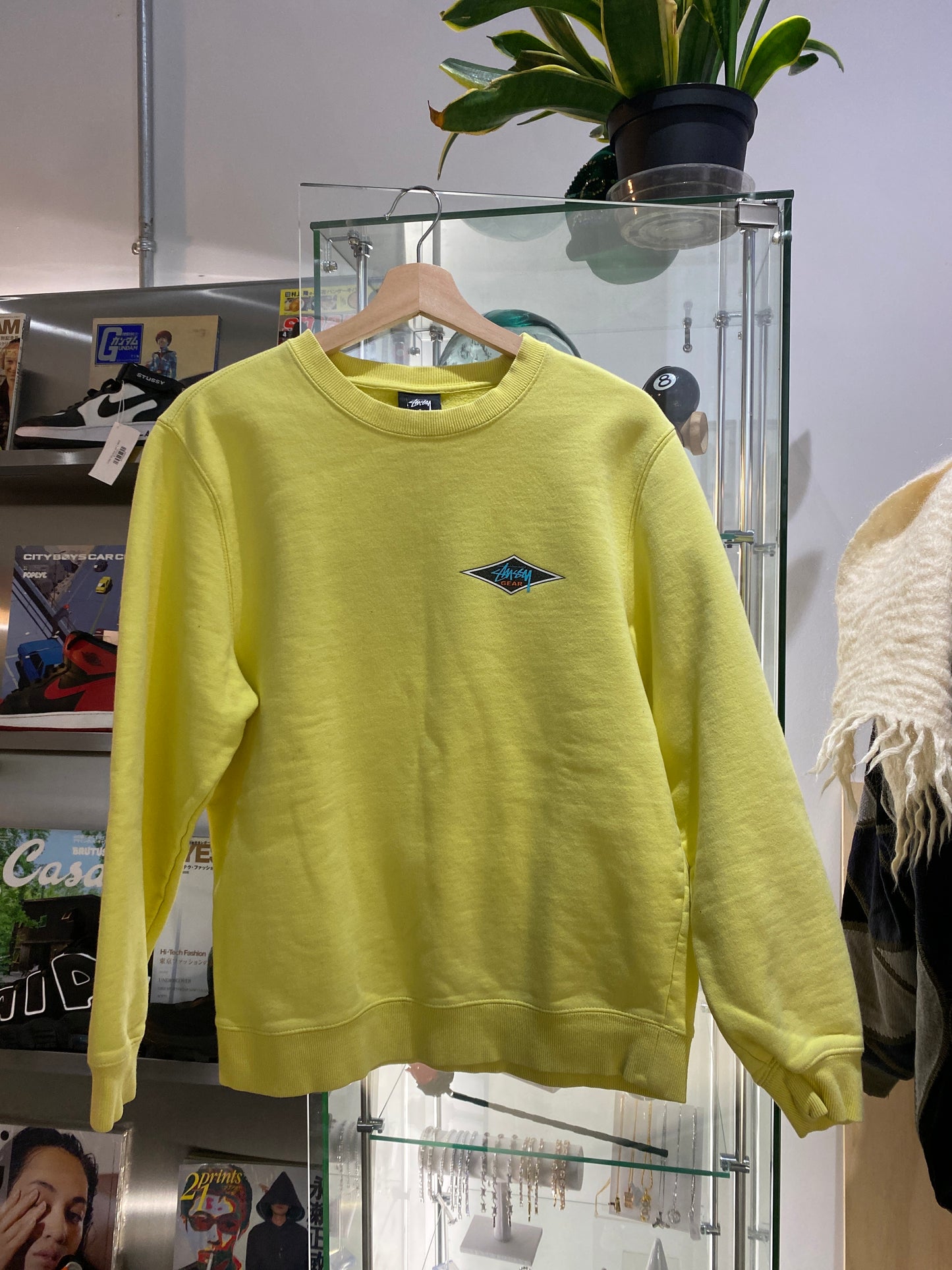 (s) Stussy Gear Yellow Crewneck