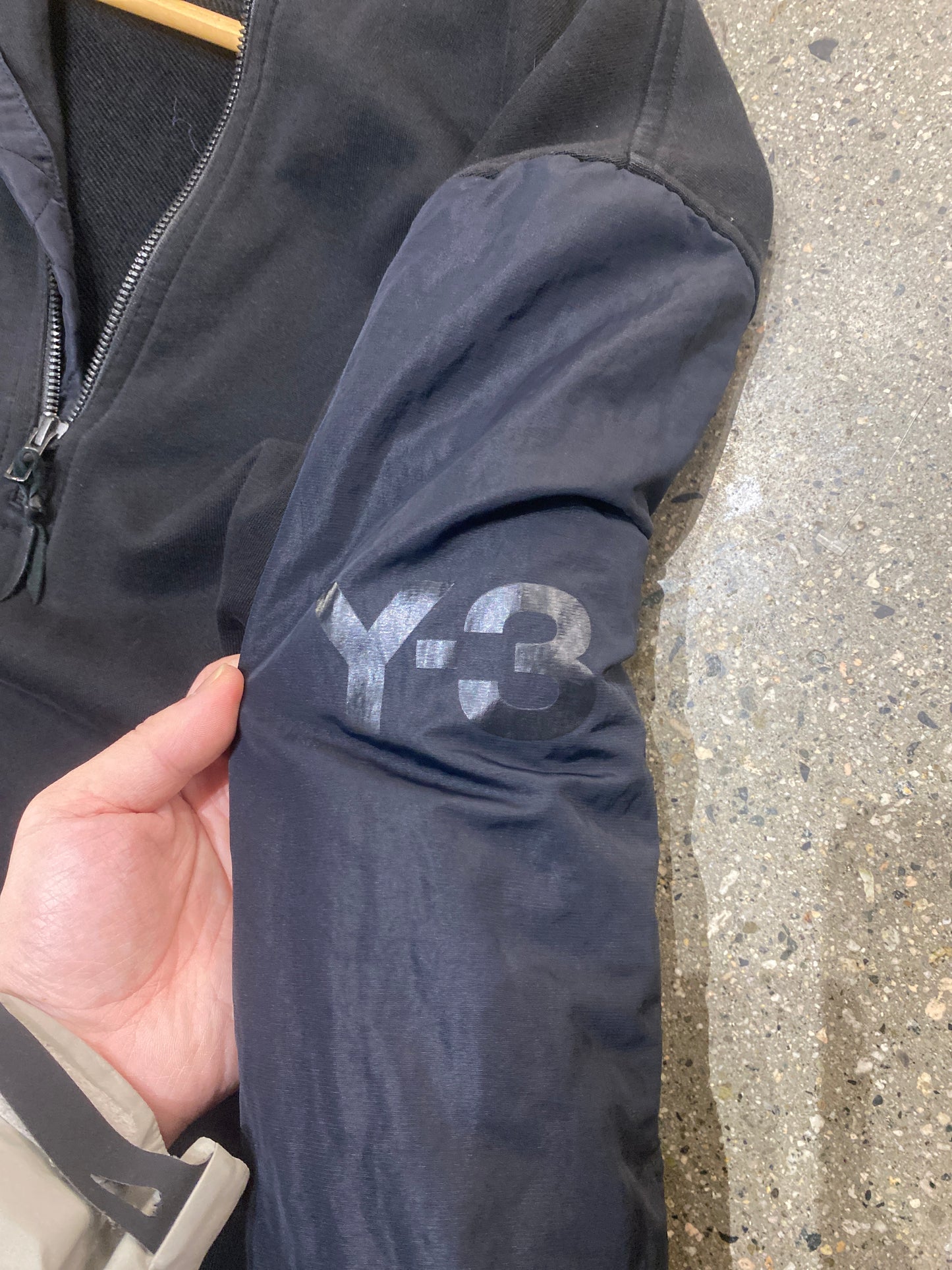 (L) Y3 Yohji Yamamoto Half Zip Top