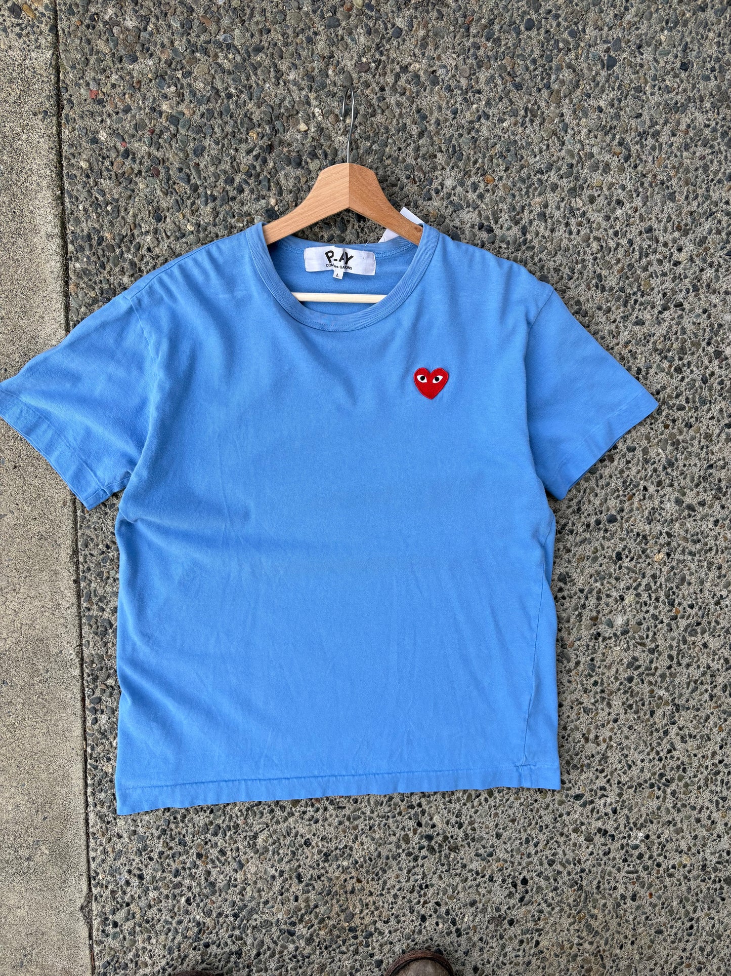 (L) CDG Play blue tee