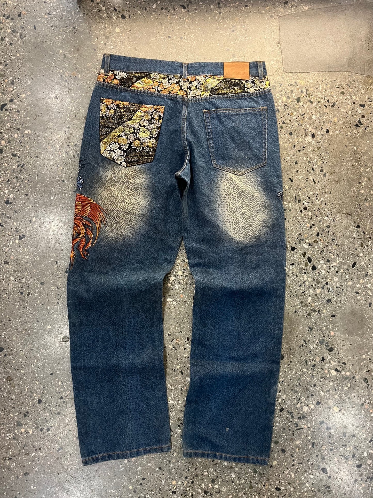 (W35”) Japanese Bukkirabou Embroidered Denim