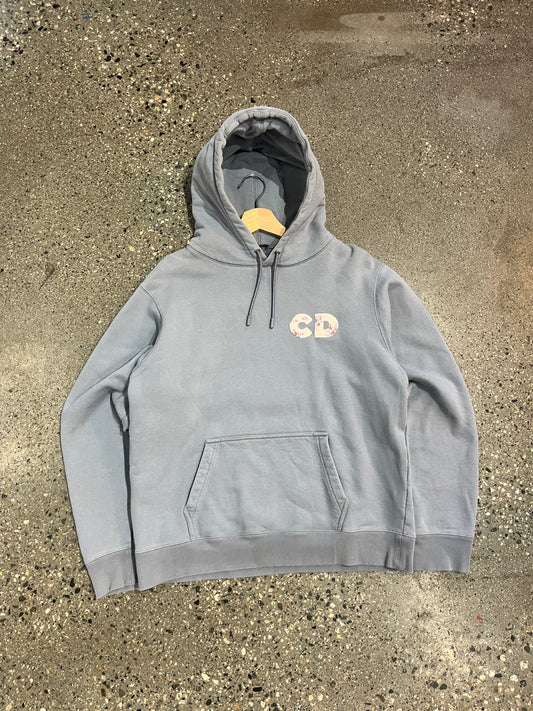 (L) Authentic Christian Dior x Daniel Arsham Blue Hoodie