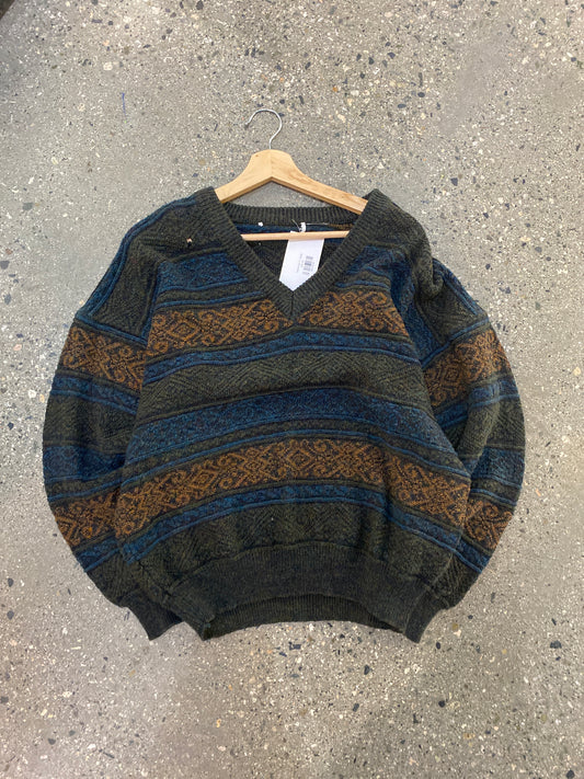 (S) Textured V neck