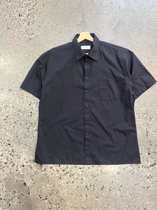 (XL) YSL Black Safari Button Up