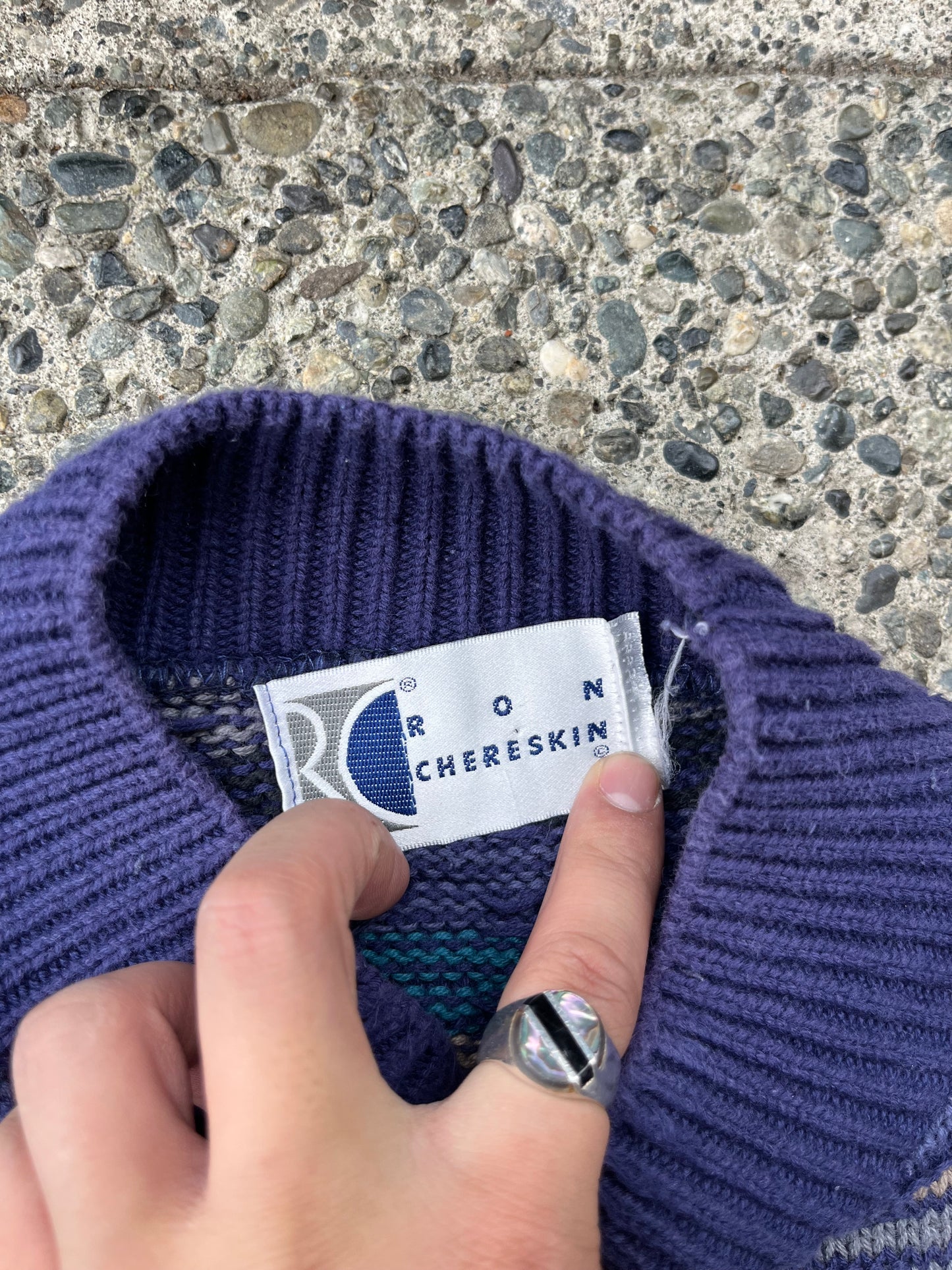 (M/L) 90s Textured 3D Knitwear