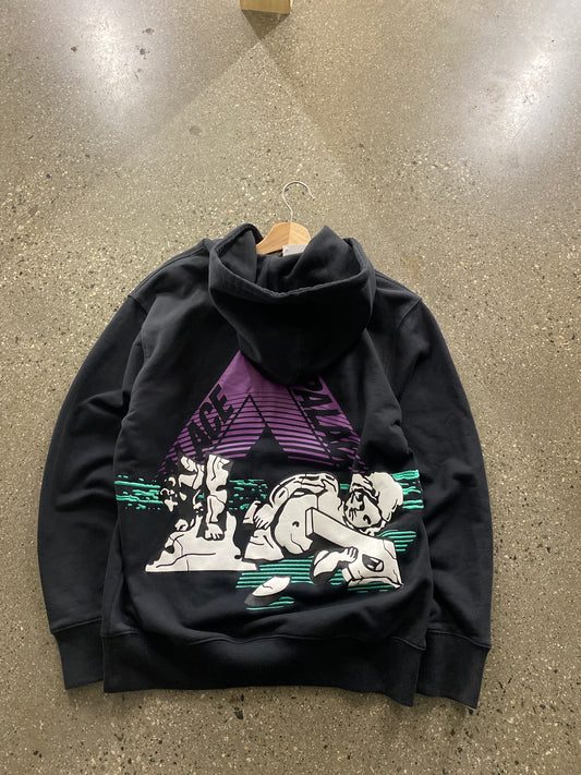 (S) Palace Doublesided Black Hoodie ( AS IS)