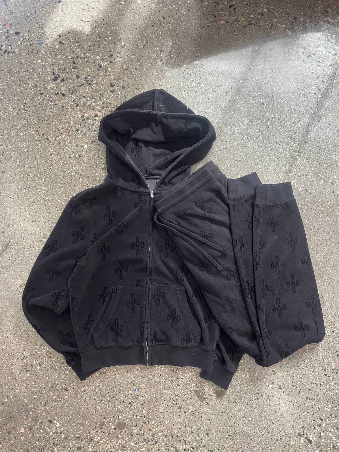 (Womens S) OVO Velour Track Set