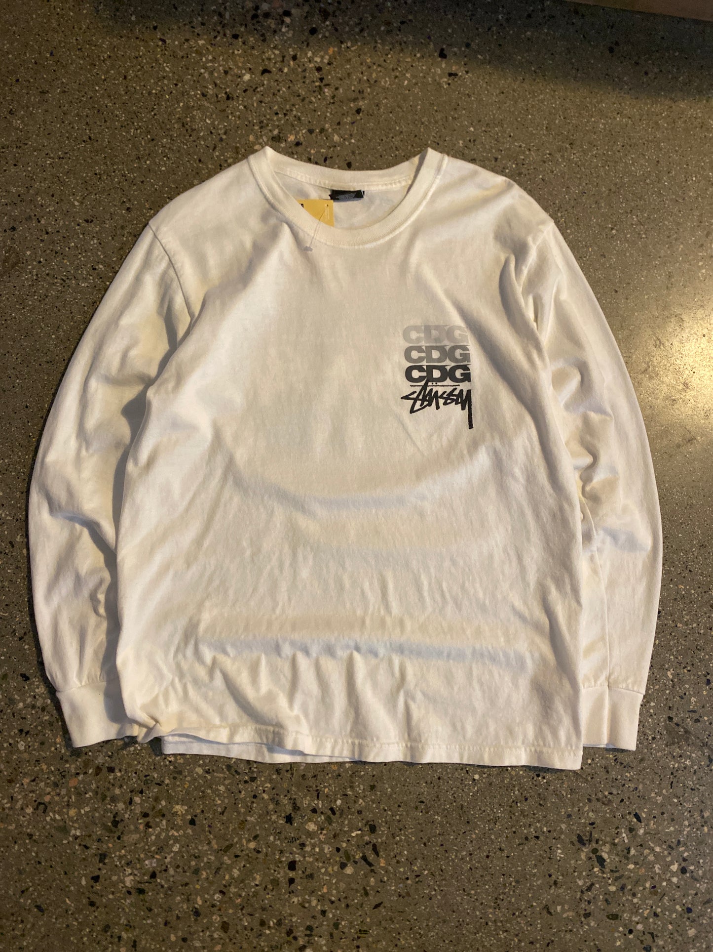 (M) Stussy x CDG LS Doublesided