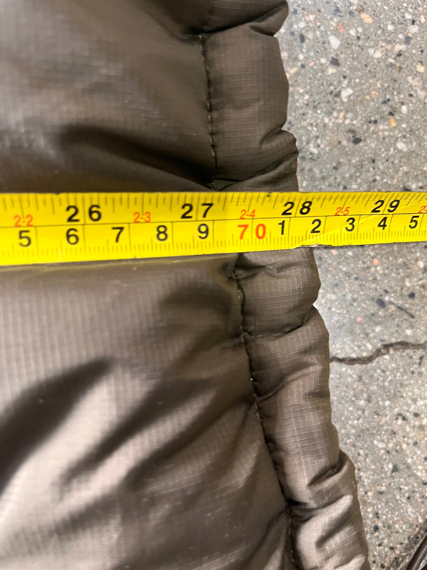 (XL) TNF 700 brown puffer nuptse