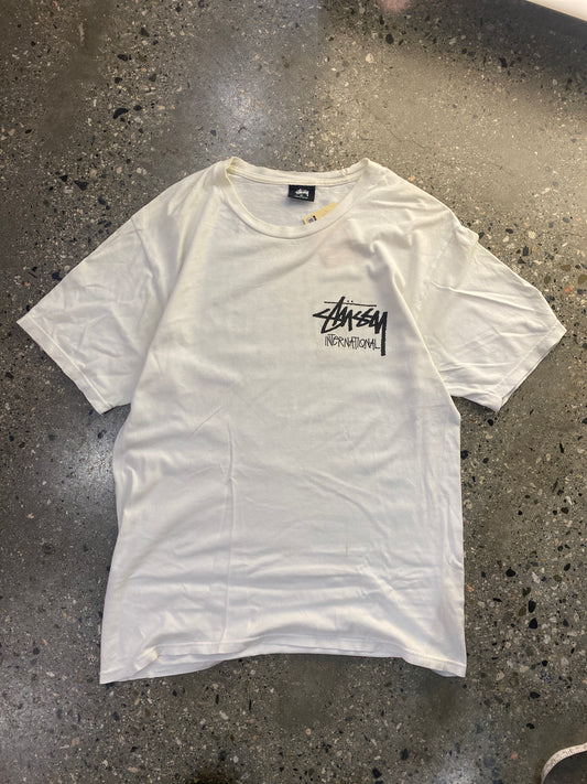 (M/L) Stussy International Tee Stained