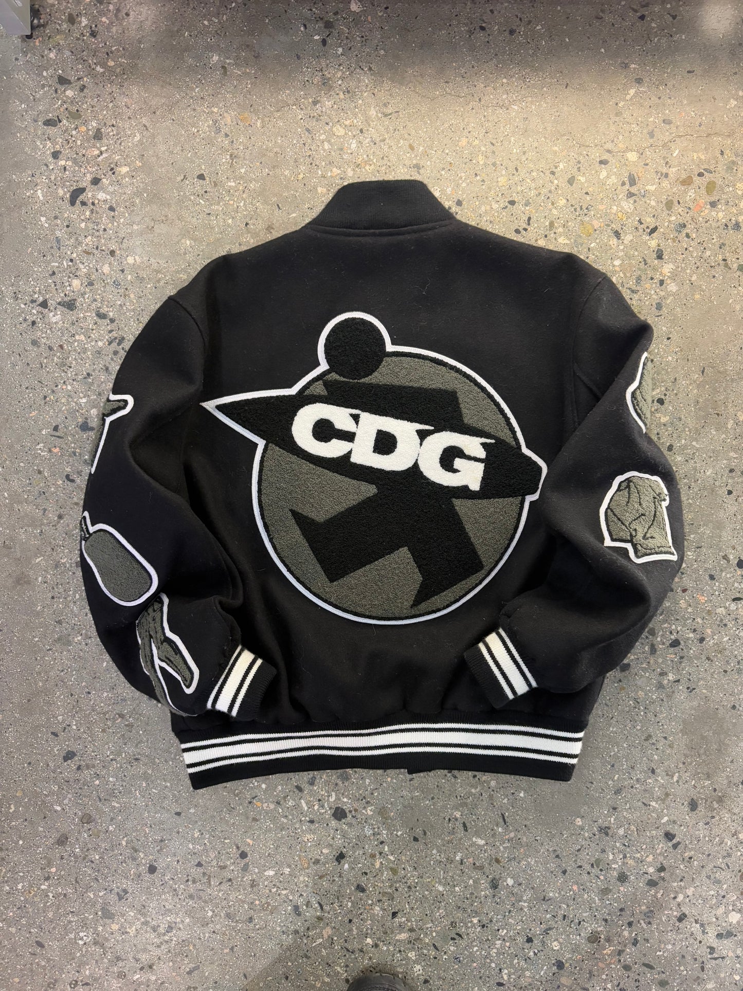(S/M) Stussy x CDG Varsity Jacket