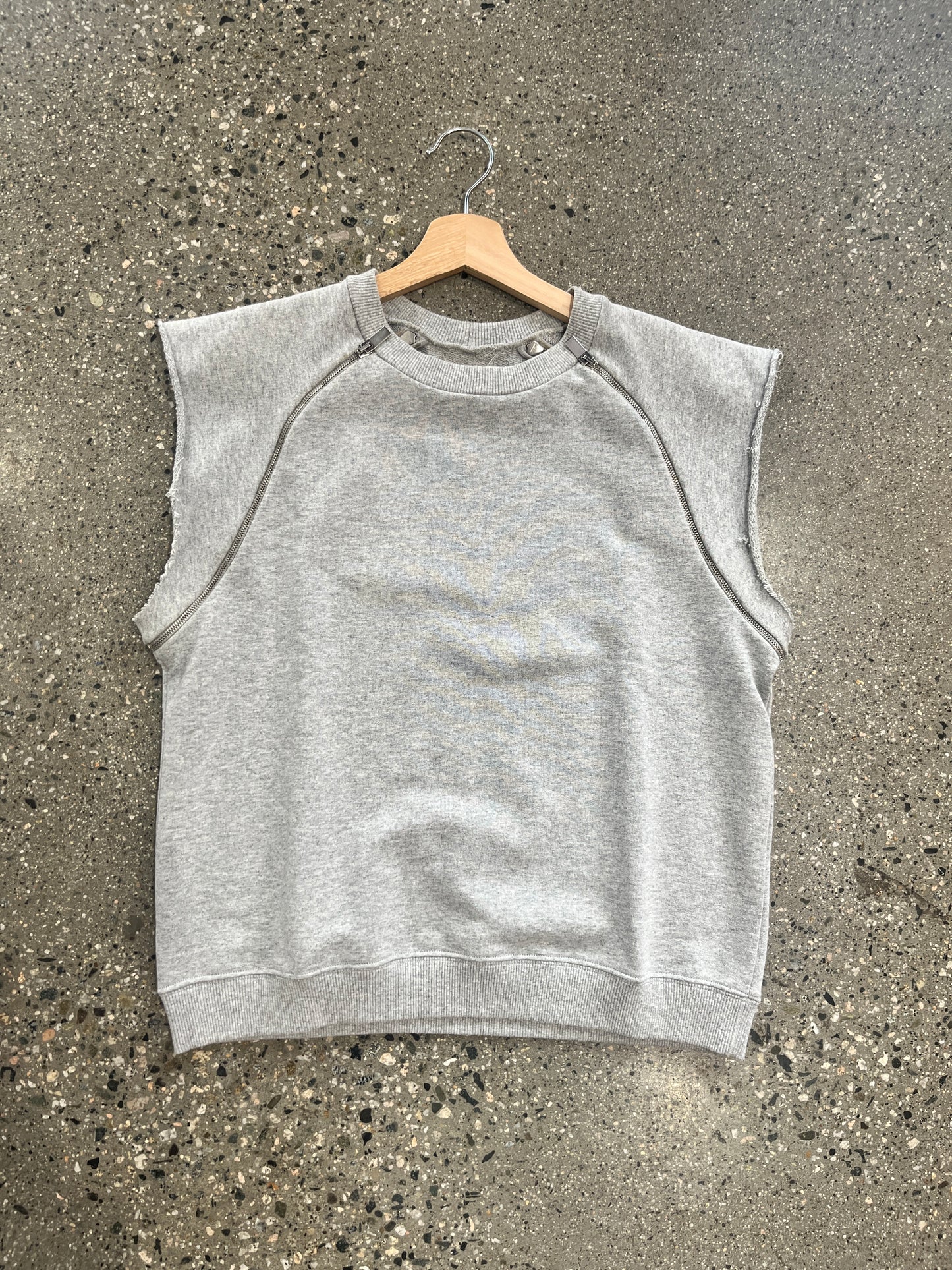 (S) Saint Laurent Sleeveless Sweatshirt