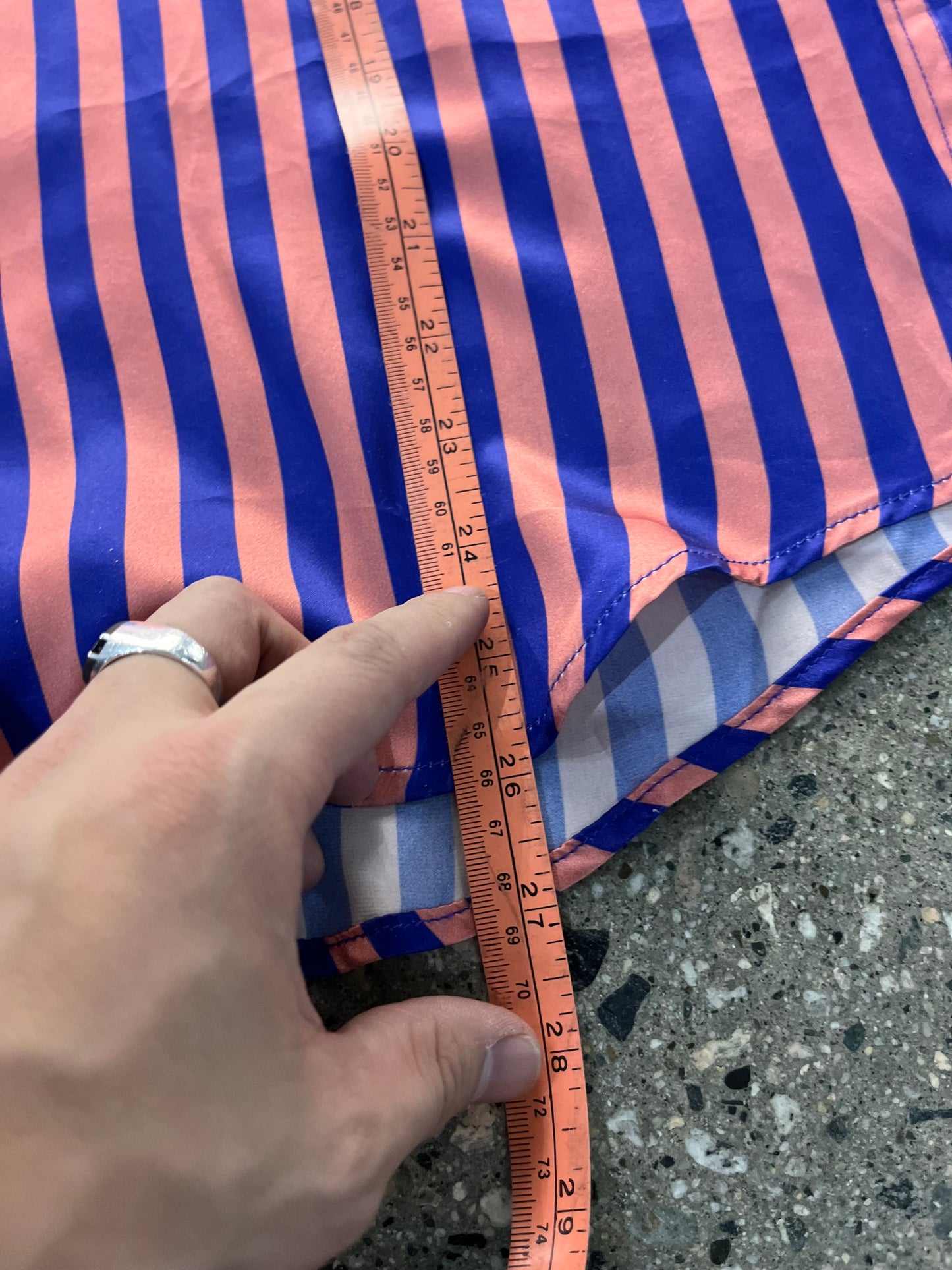 (S) Stussy Silky Striped Button Up