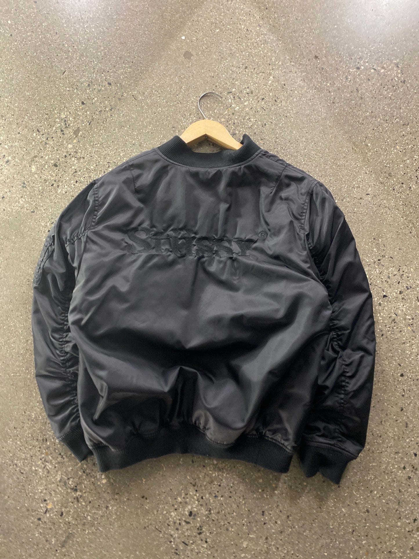 (L) Stussy Back Script Varsity Bomber
