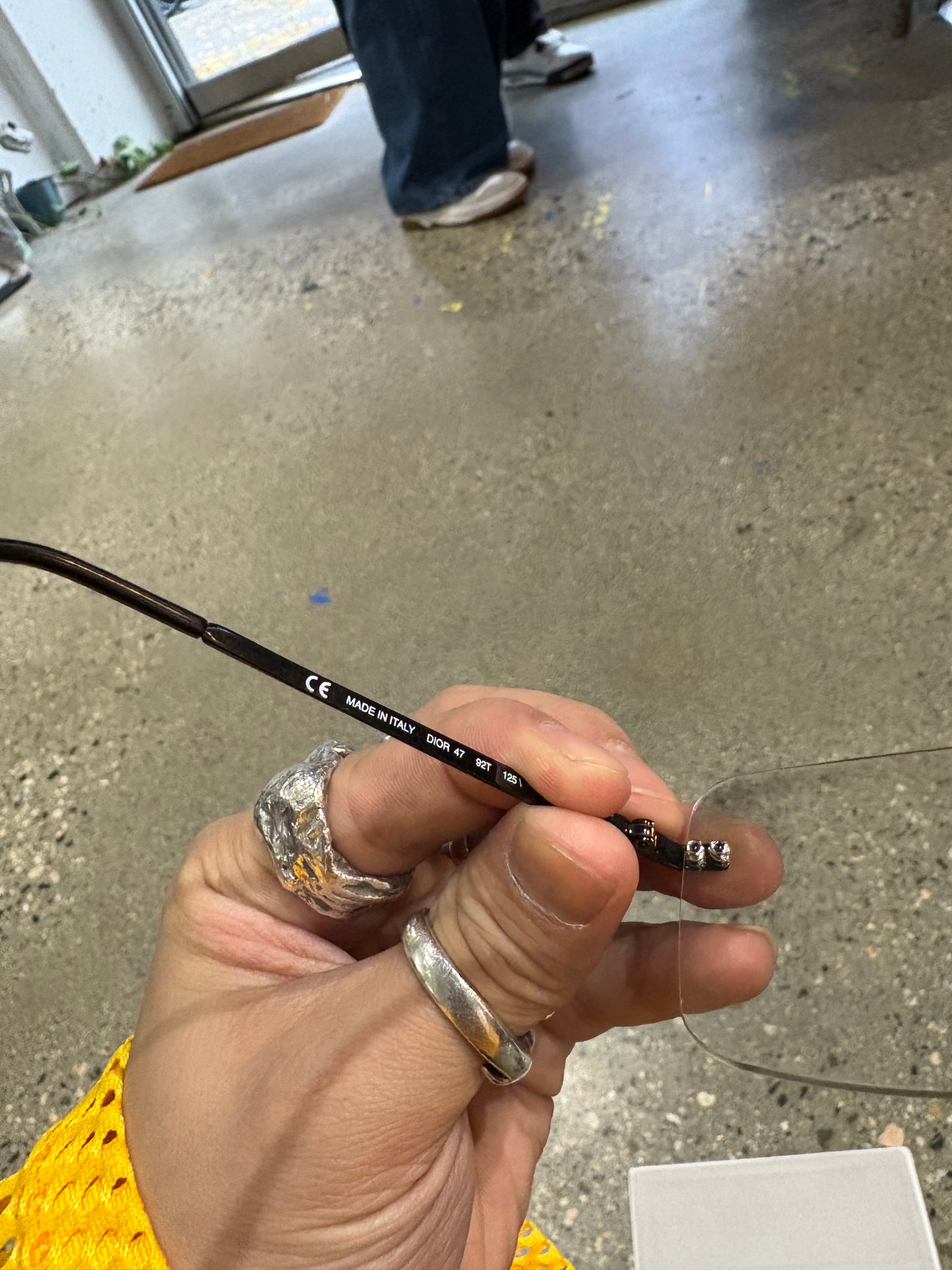 Dior 47 Rimless Glasses