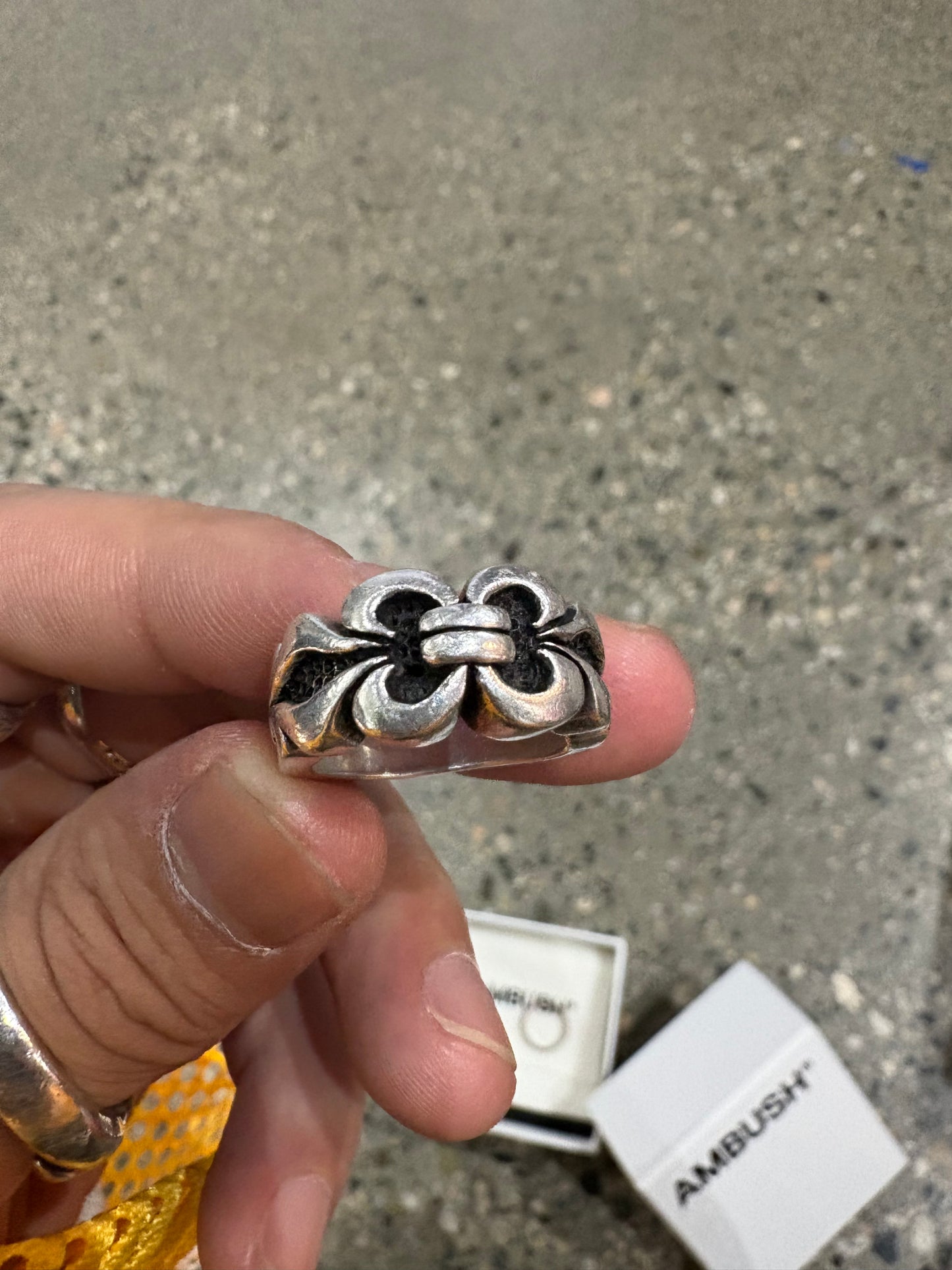 (7) Leather Treasures .925 Chrome Ring