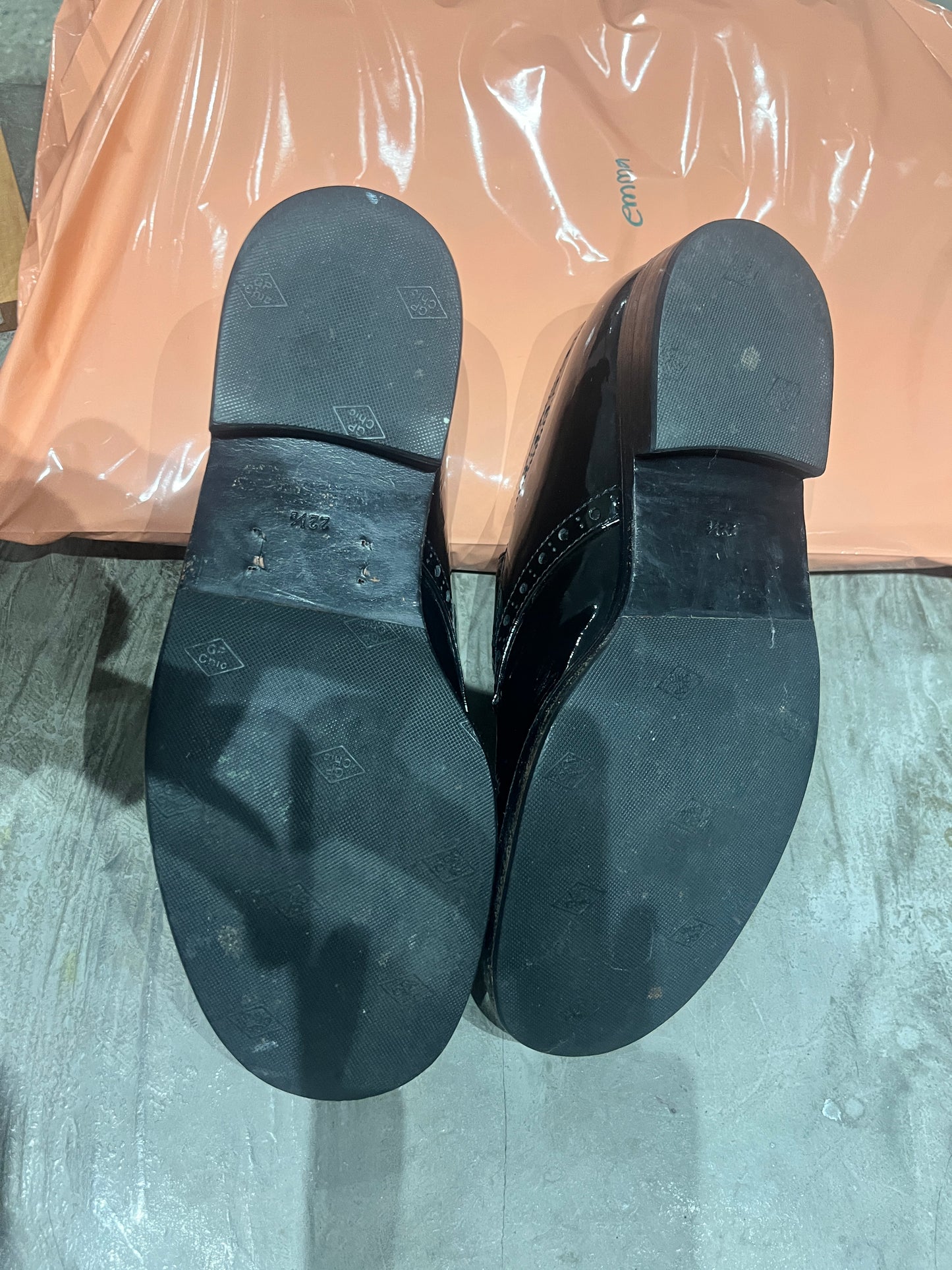 (Womens 5.5) Comme Des Garcon Tricot Patent Leather Shoe