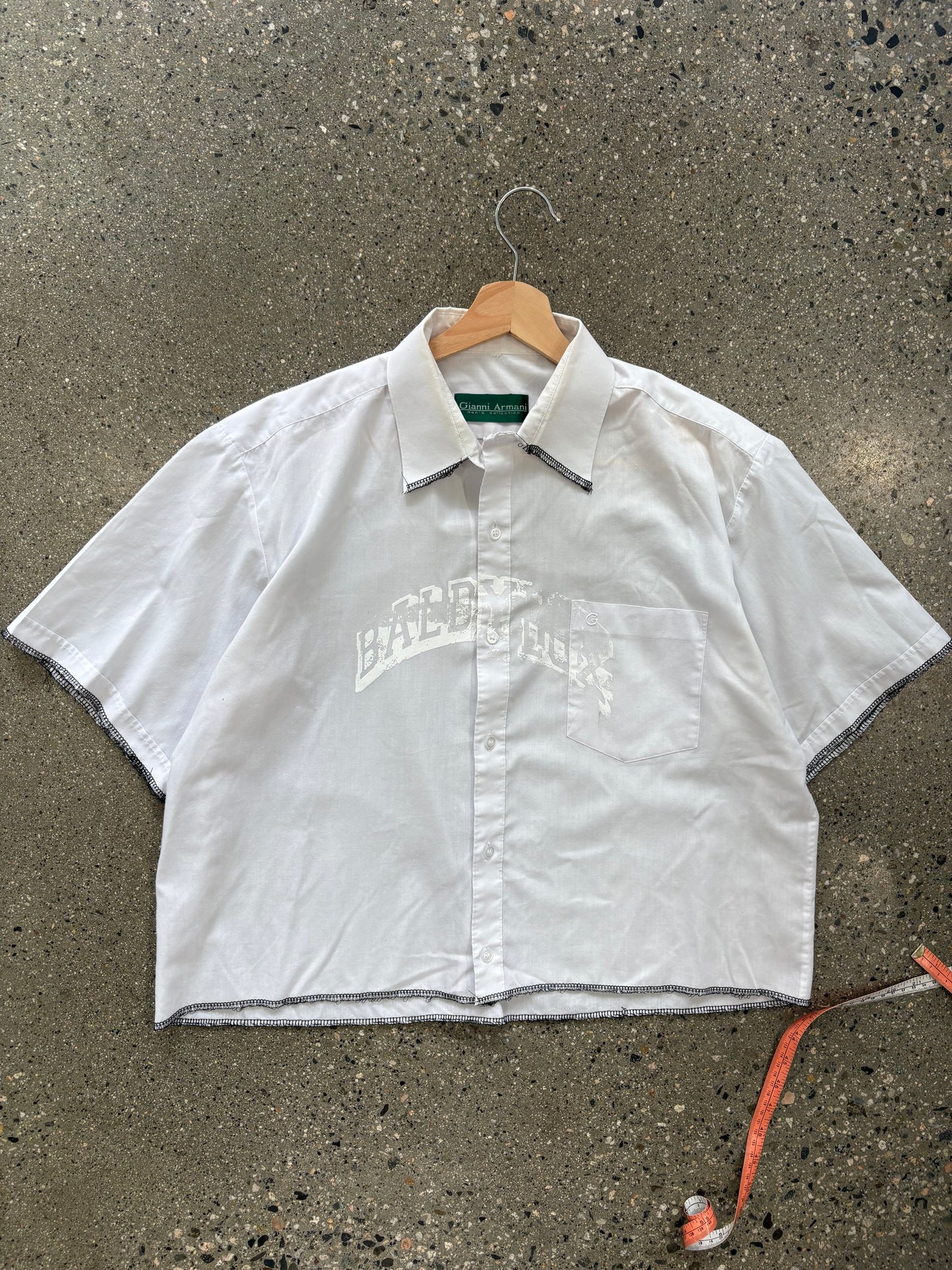 (M) Baldy 1/1 Cropped Camp Shirt “contrast”