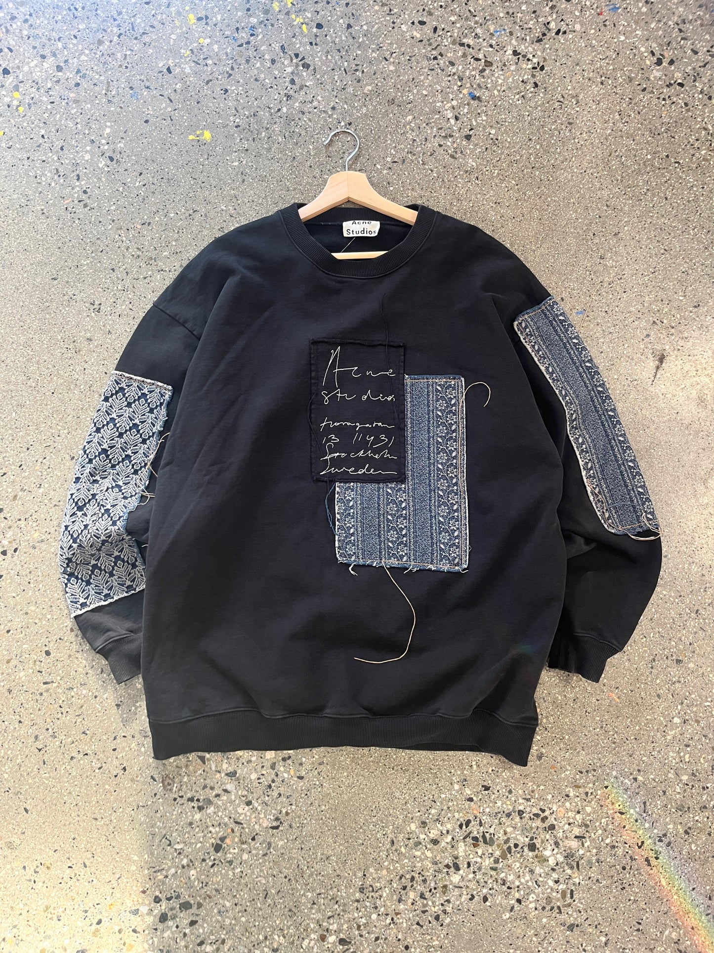 (L/XL) Acne Studios Jacquard Patch Crewneck