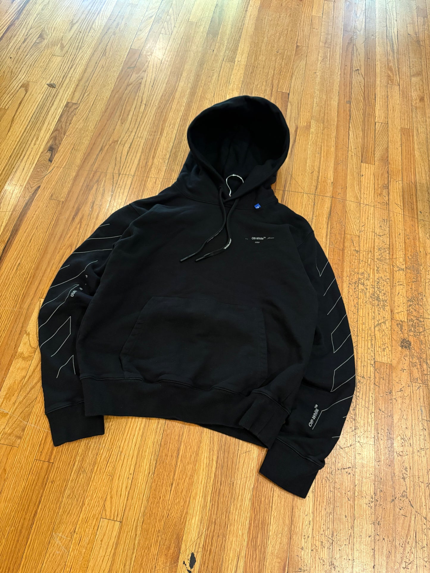 (M) BNWT Off-White FW20 Unfinished Diagonal Hoodie
