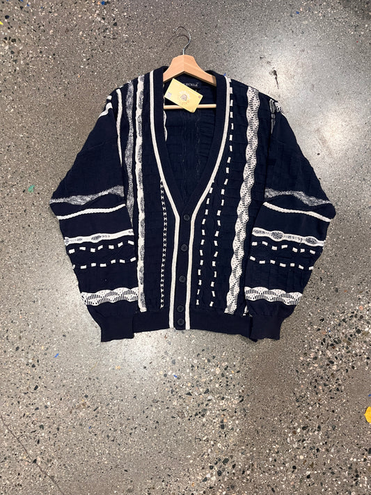 (L/XL) VIC1 - Bueckle 3D Knit Cardigan