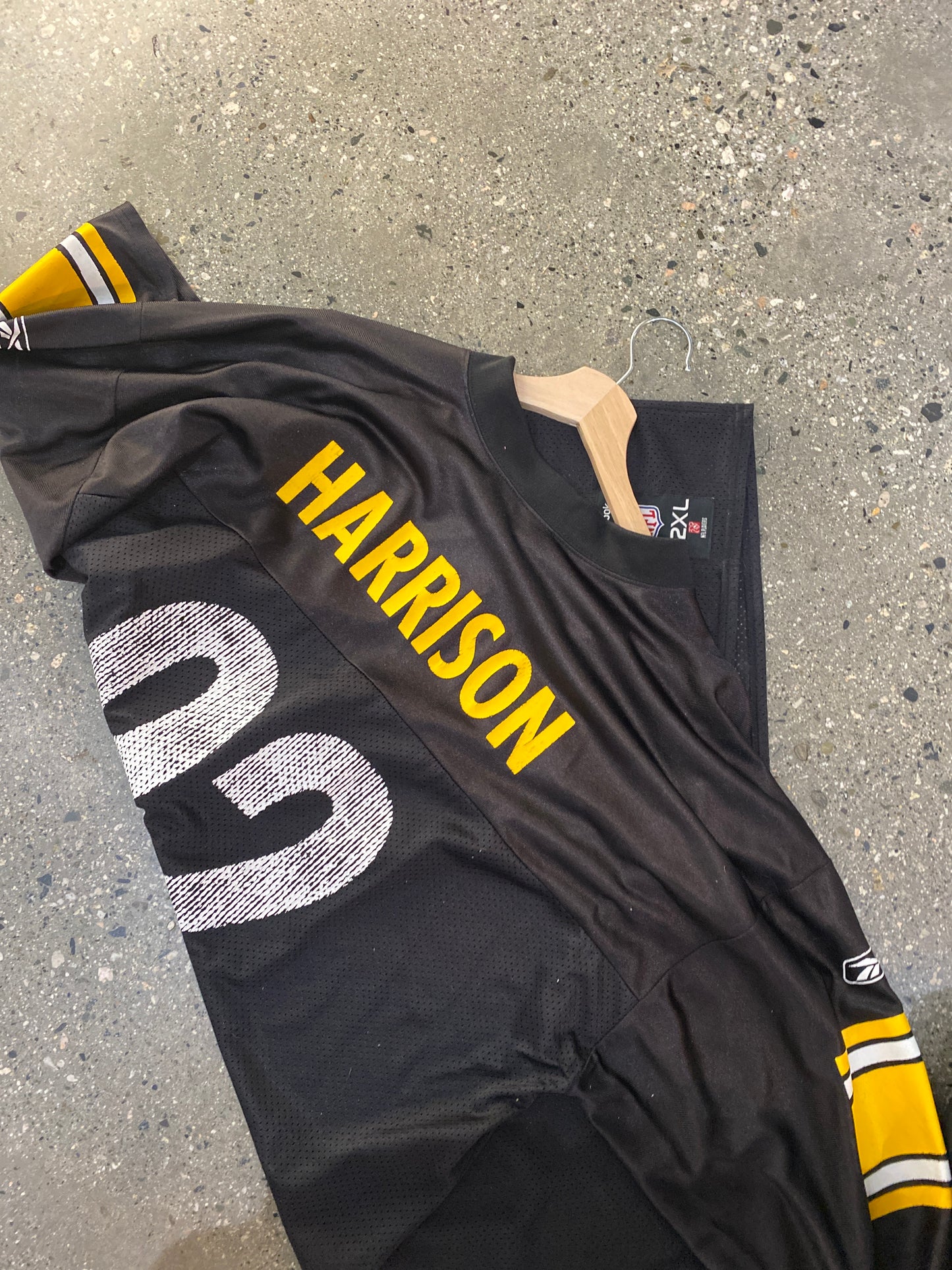 (2X) 00s Steelers Harrison Jersey