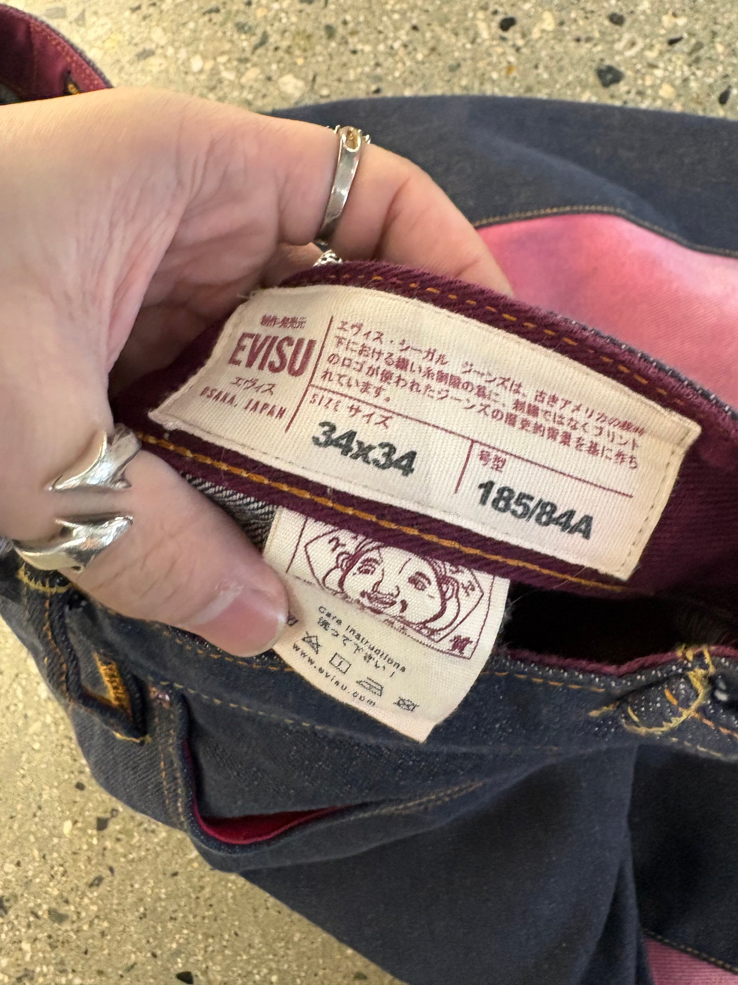 (34/34”) Evisu Gradient Daicock Selvedge Jeans