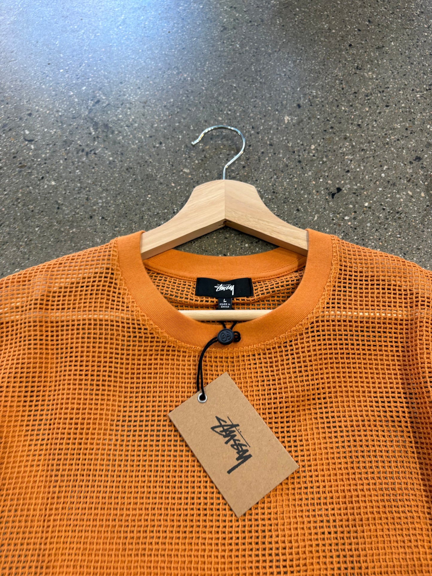 (L) Stussy Mesh Cotton Tee