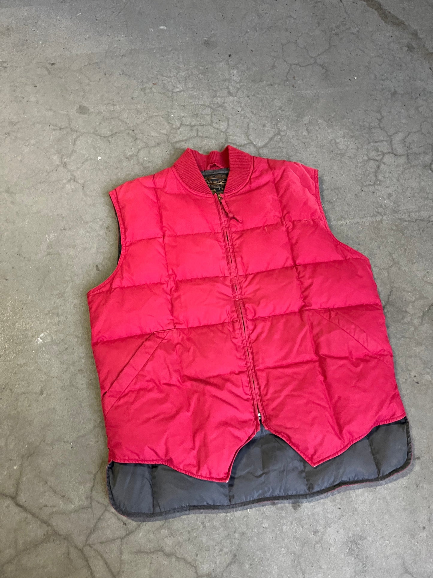 (M) 90s Eddie Bauer Nylon Red Puffer