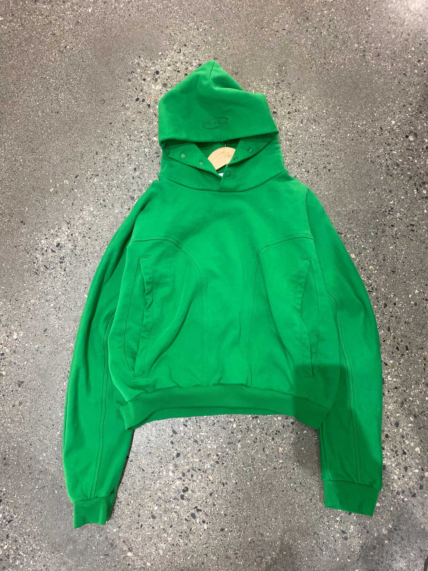 (S/M) Grailz Cropped Geometric Hoodie