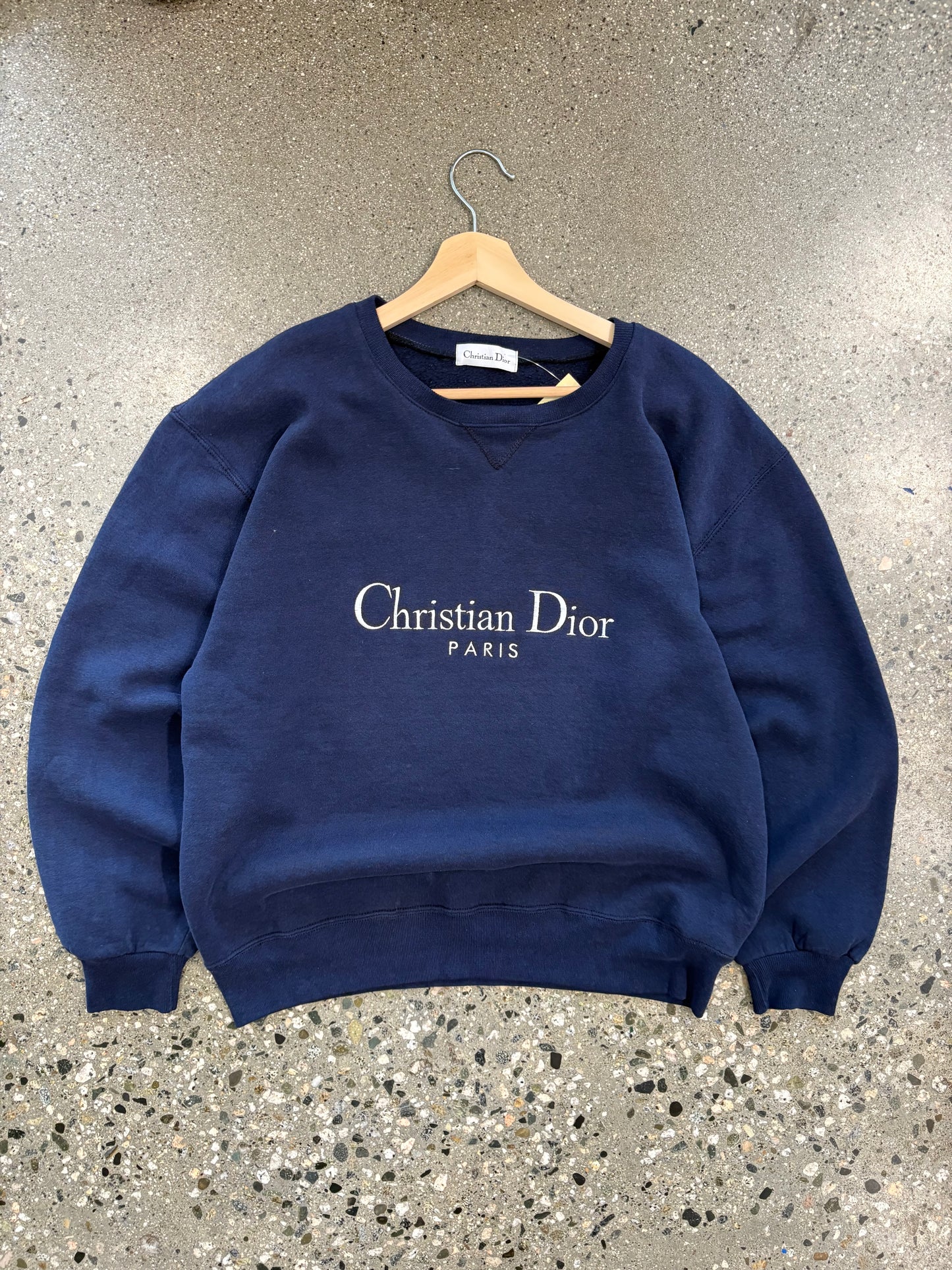 Navy Christian Dior crewneck