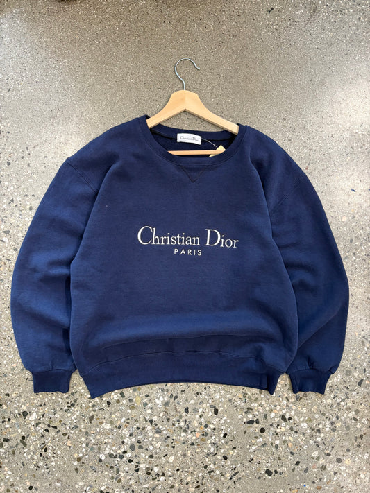 Navy Christian Dior crewneck