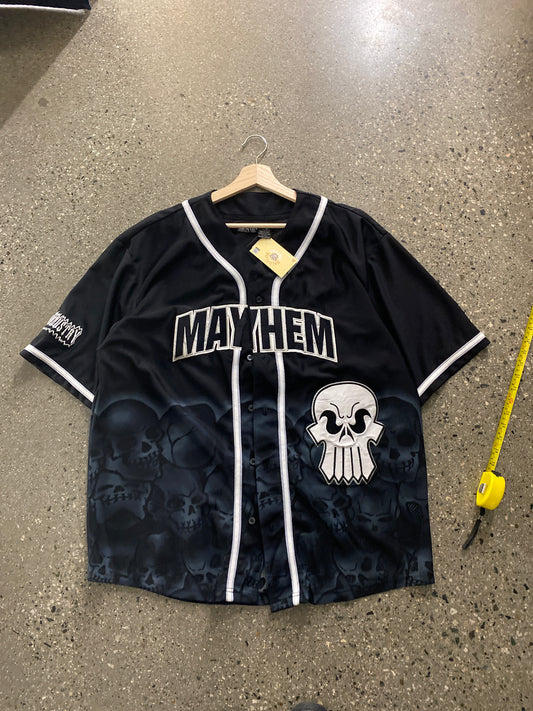 (xl/2x)Mayhem Skull Baseball Jersey