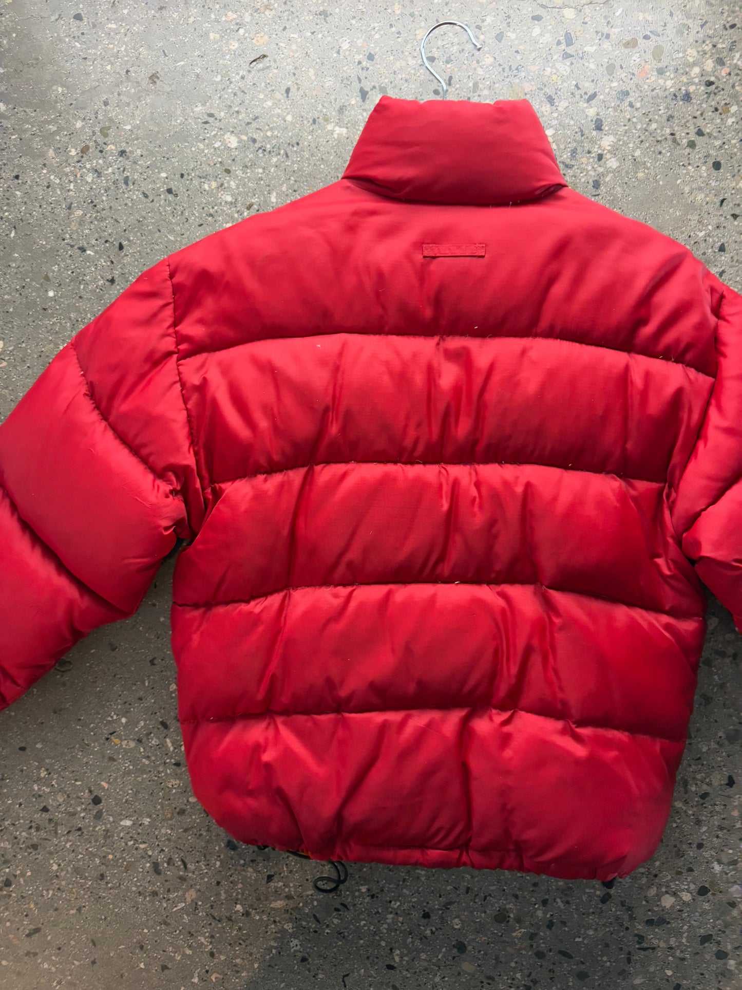 (M) Vintage Stussy Down Puffer Red