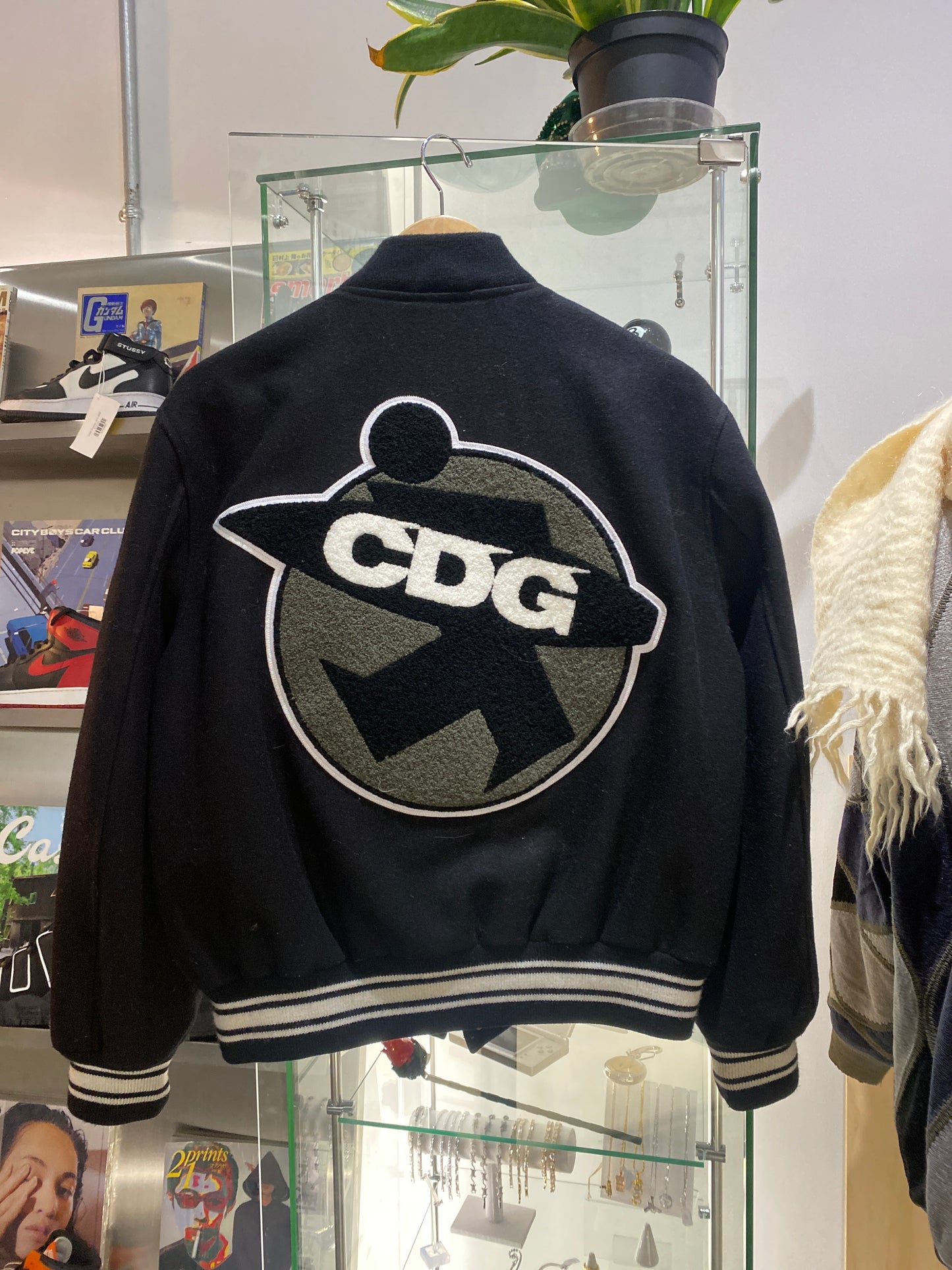 (S/M) Stussy x CDG Varsity Jacket