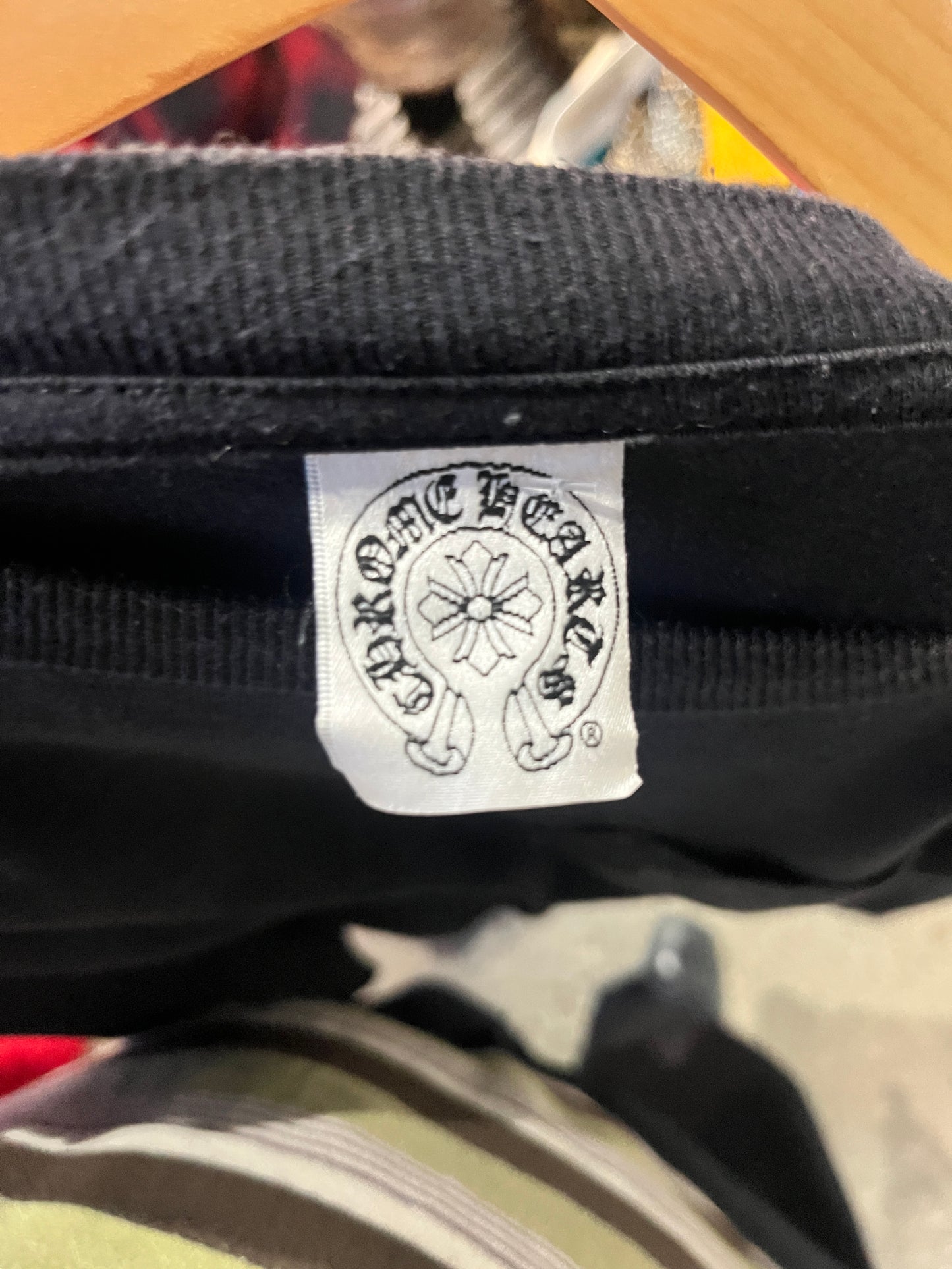 (M) 90s Made in USA Chrome Hearts LS Black