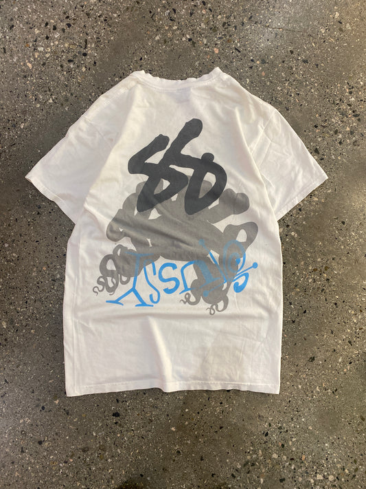 (M) Mid 2000s Stussy Graffiti Tee Doublesided