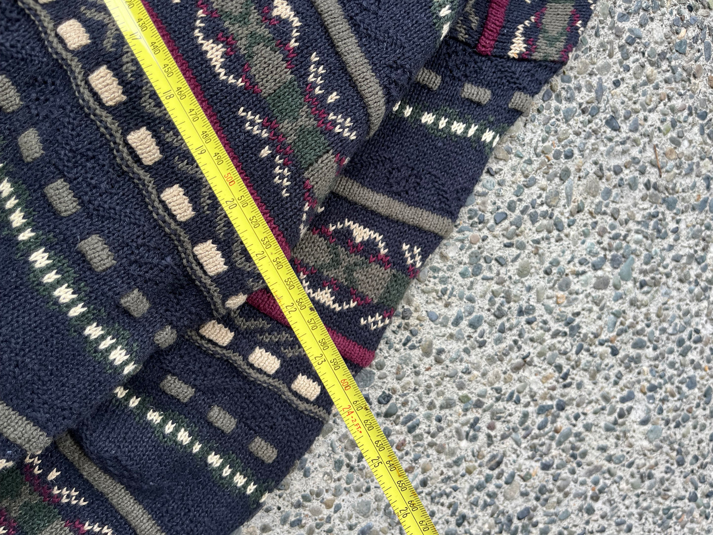 (L) 1990s Stone Haven Textured Knit