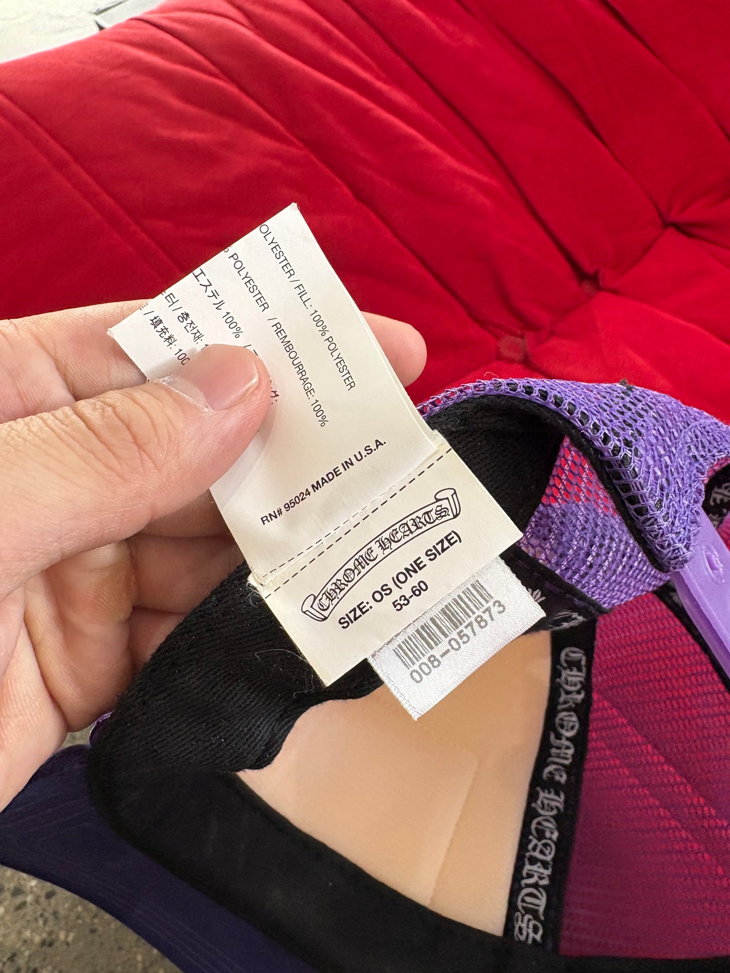 (OS) Chrome Hearts Rare Hollywood Purple Trucker