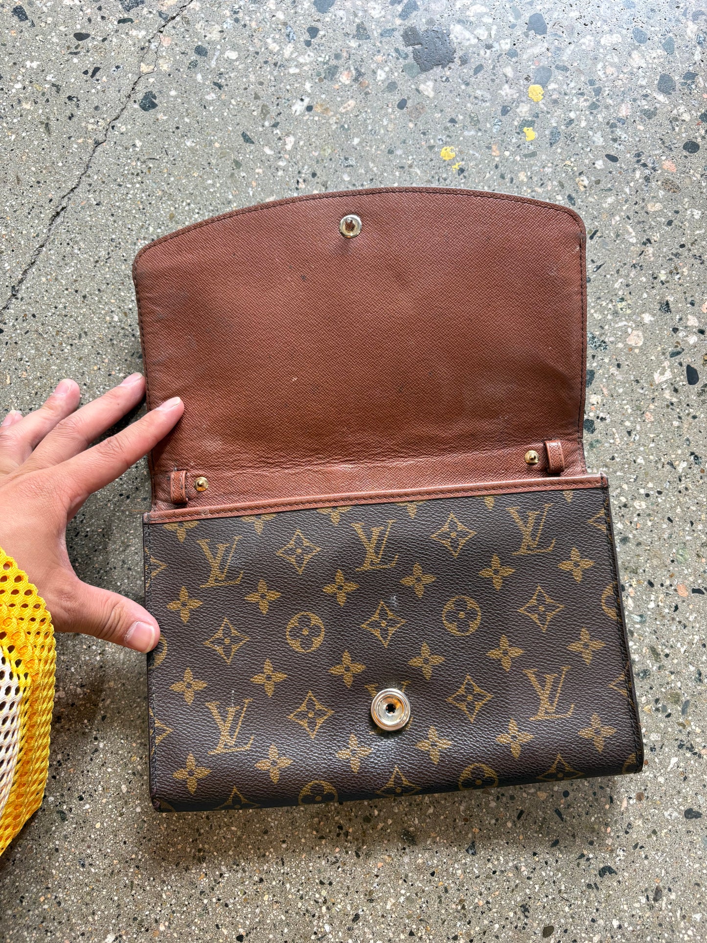 Louis Vuitton Monogram Bordeaux Clutch ( Missing Crossbody Strap )
