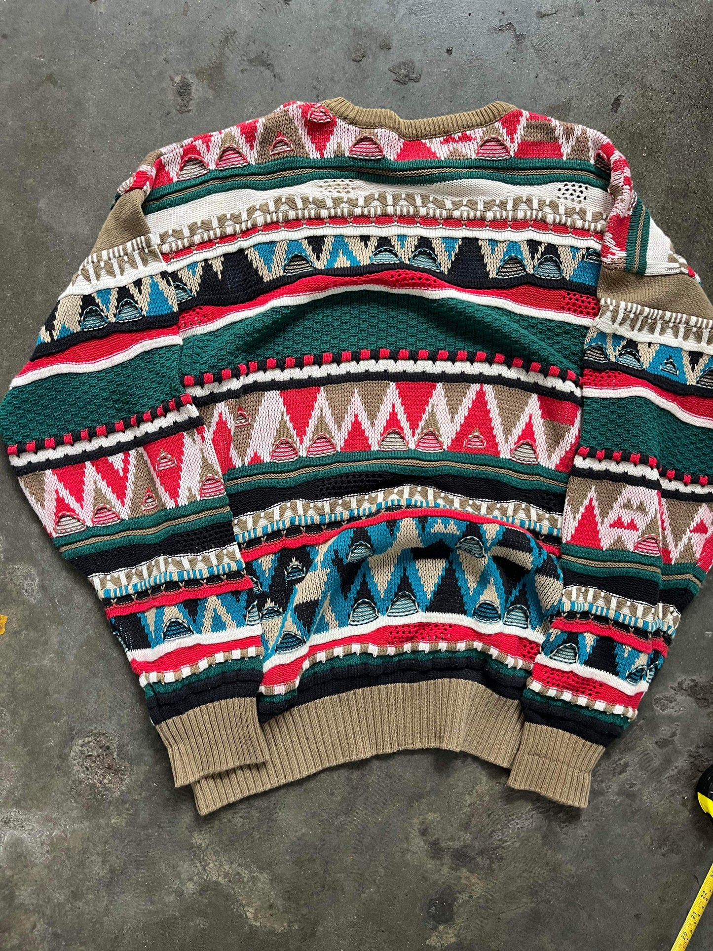 (2X) 90’s Tosani 3D Coogi Style Knit