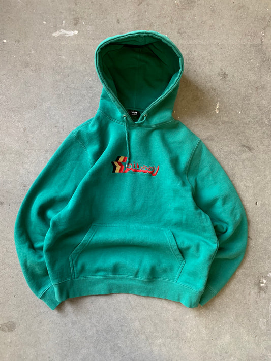 (S) Stussy Star Teal Hoodie