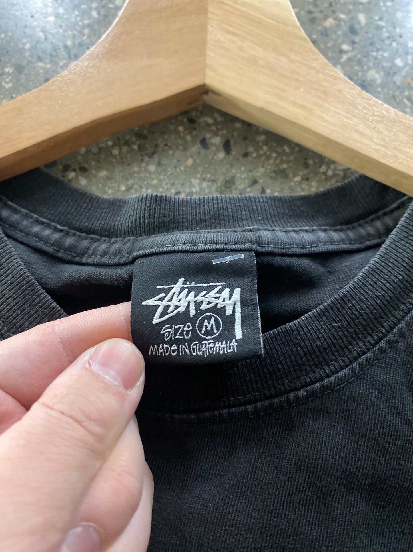 (M) Cropped Stussy Pigment Tee