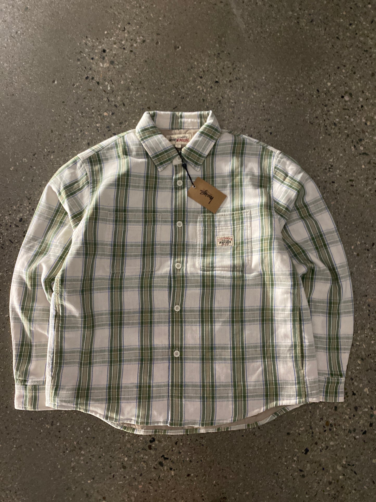 (L/XL) Stussy Workgear Insulated Flannel Jacket - BNWT