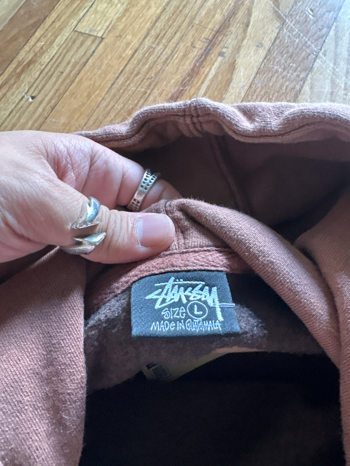 (L) Stussy Brown IST Hoodie