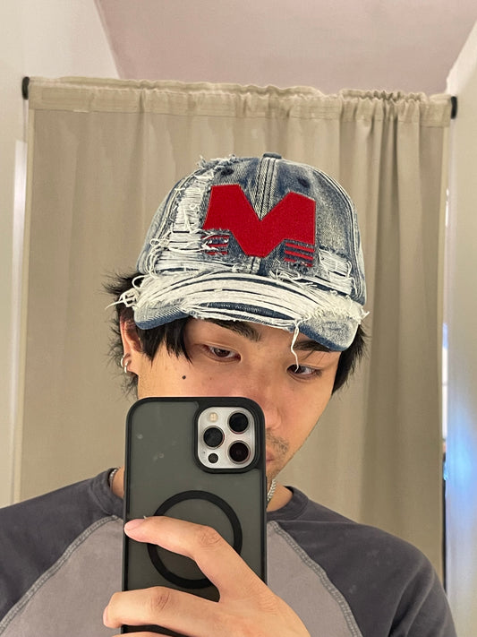 (OS) Mowalola Mind Game Distress Cap