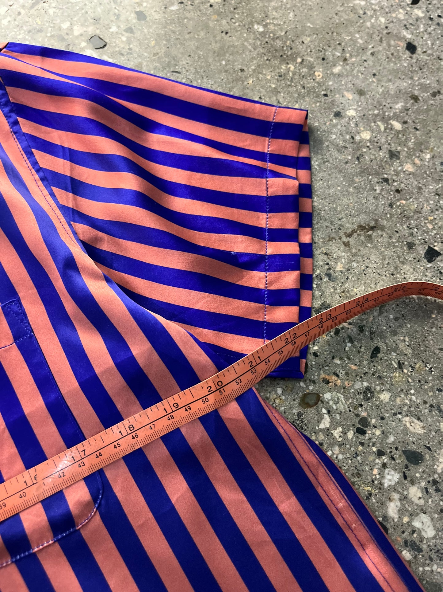 (S) Stussy Silky Striped Button Up