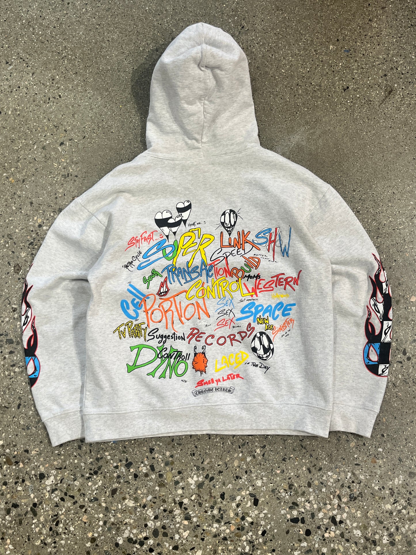 (XL) Chrome Hearts x Matty Boy Flames Hoodie