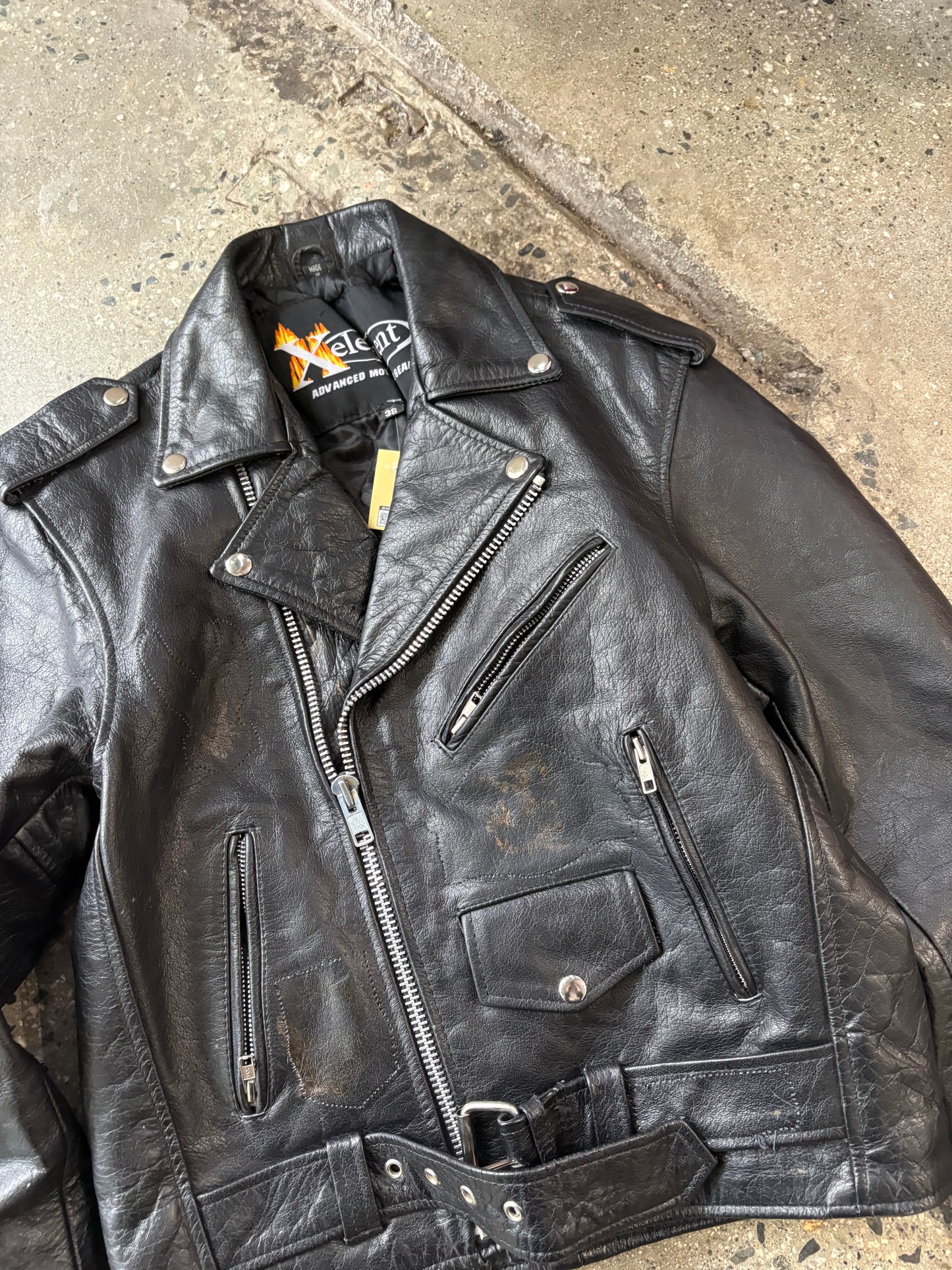 (S) X element Moto Style Leather Cropped