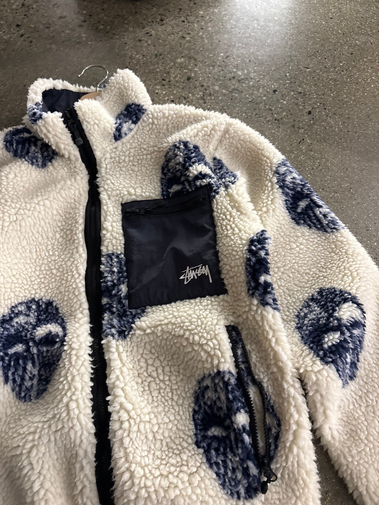 (M) Stussy Jacquard Mask Sherpa Boot